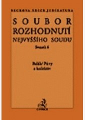 Soubor rozhodnutí Nejvyššího soudu sv.6