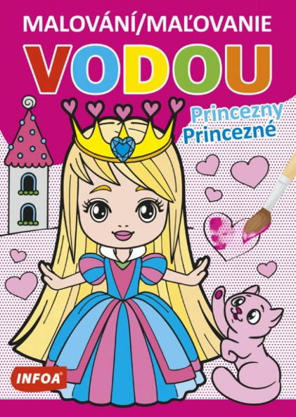 Maľovanie vodou - Princezné